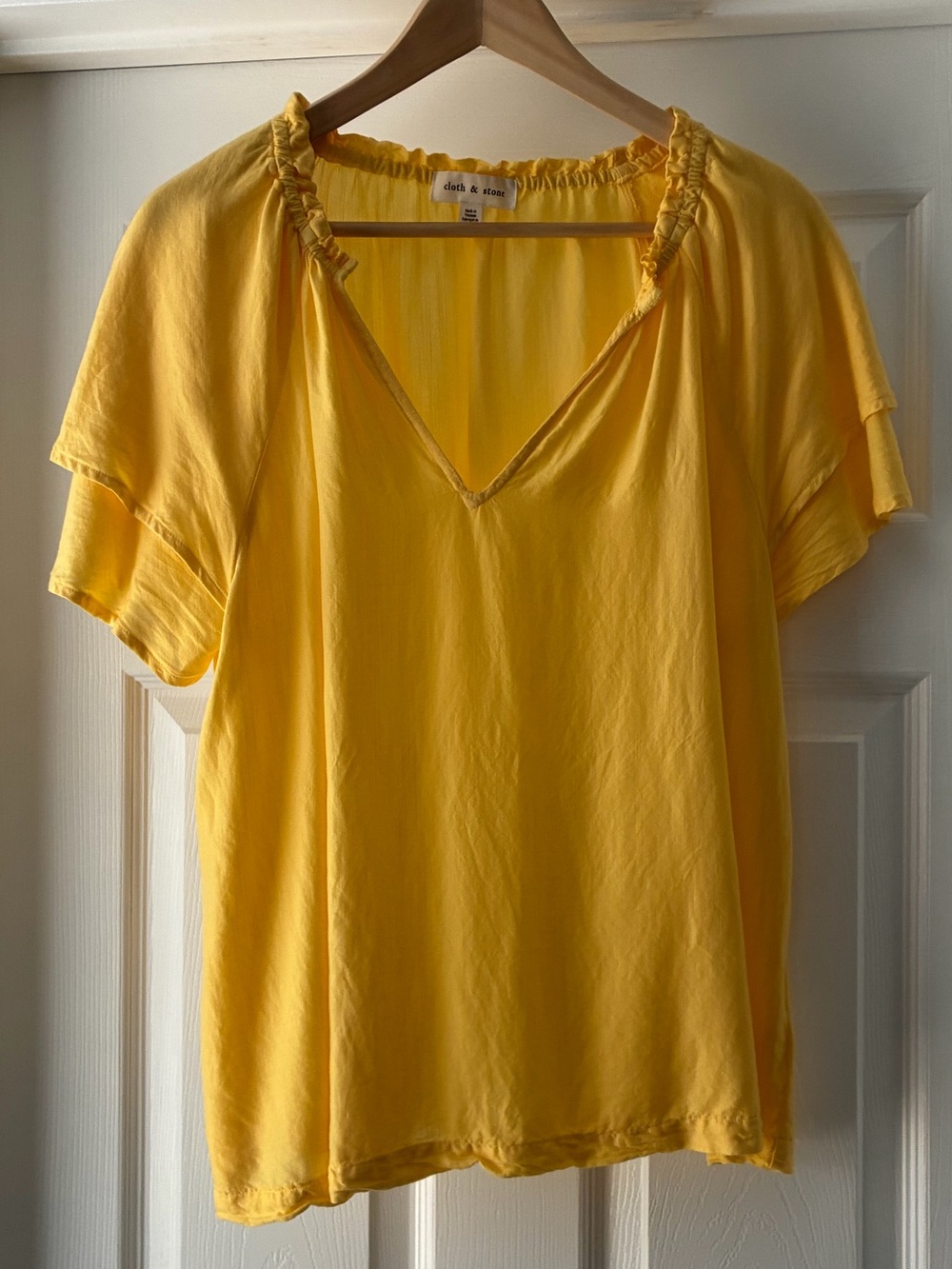 Cloth & Stone Ruffle-Neck Top - Picture 3 of 6